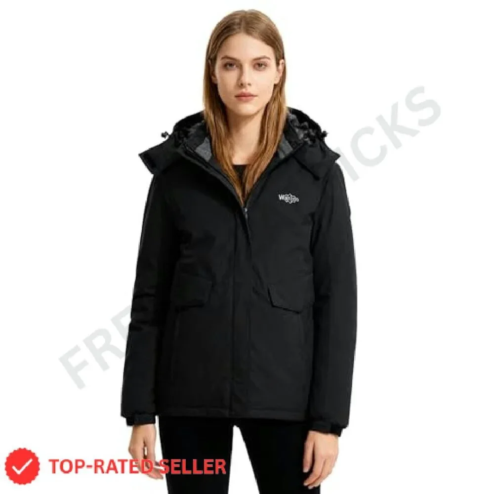Waterproof Ski Jacket Warm Winter Coat Windproof Snow Fleece Lined